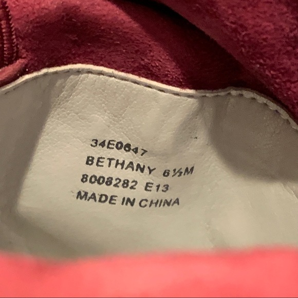 Calvin Klein Suede Ankle Boot High Heel Bethany Adjustable Shaft Women 6.5 US - Picture 13 of 13